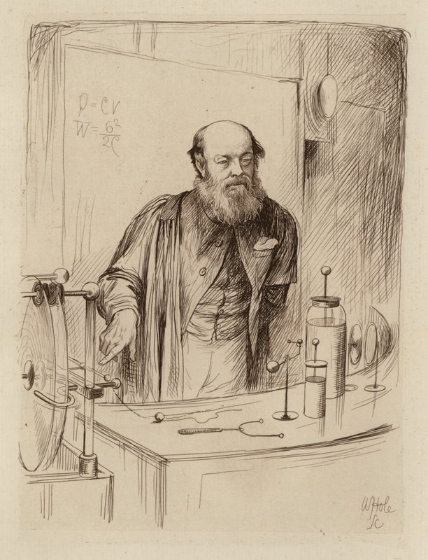 Peter Guthrie Tait, profesor filozofii naturalnej (rycina) autorstwa William Brassey (after) Hole