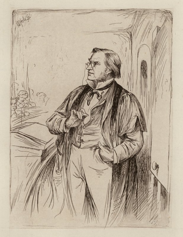 Simon Somerville Laurie, profesor teorii, historii i praktyki edukacji (rycina) autorstwa William Brassey (after) Hole