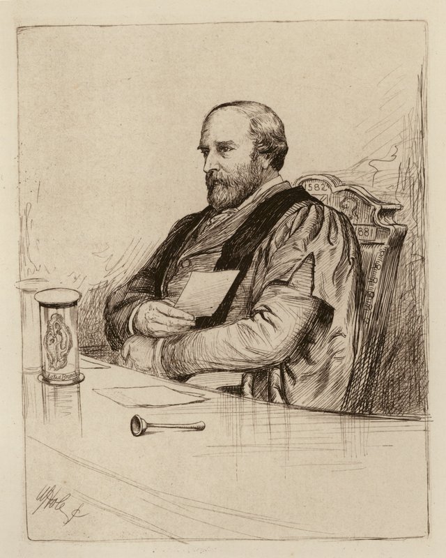 Thomas Grainger Stewart, profesor fizyki (rycina) autorstwa William Brassey (after) Hole