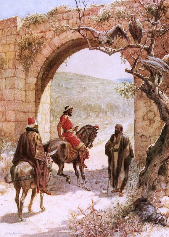 Achab i Eliasz autorstwa William Brassey Hole