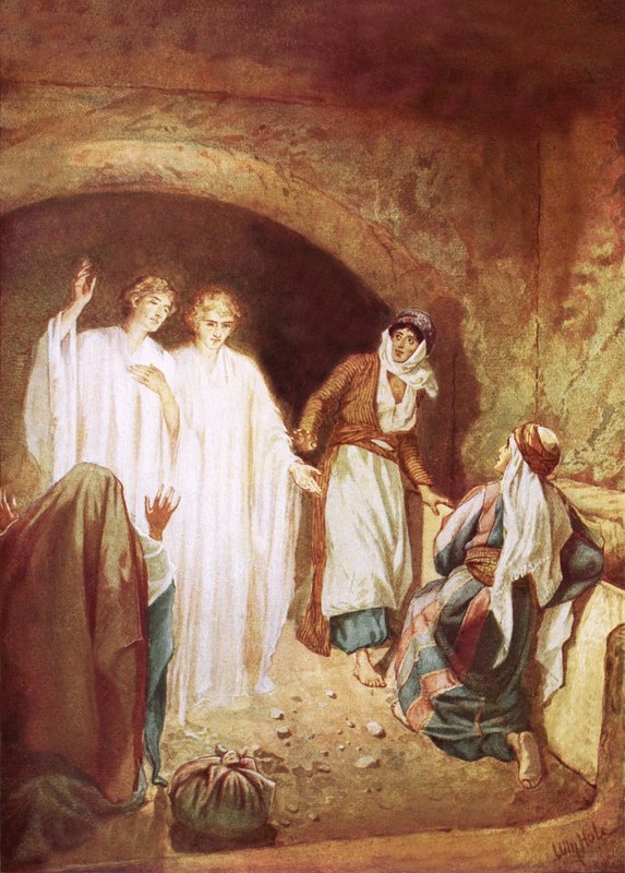Aniołowie ogłaszają, że Jezus zmartwychwstał” autorstwa William Brassey Hole