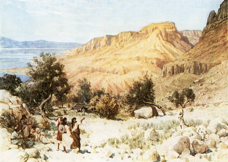 Obóz Dawida w Engedi autorstwa William Brassey Hole