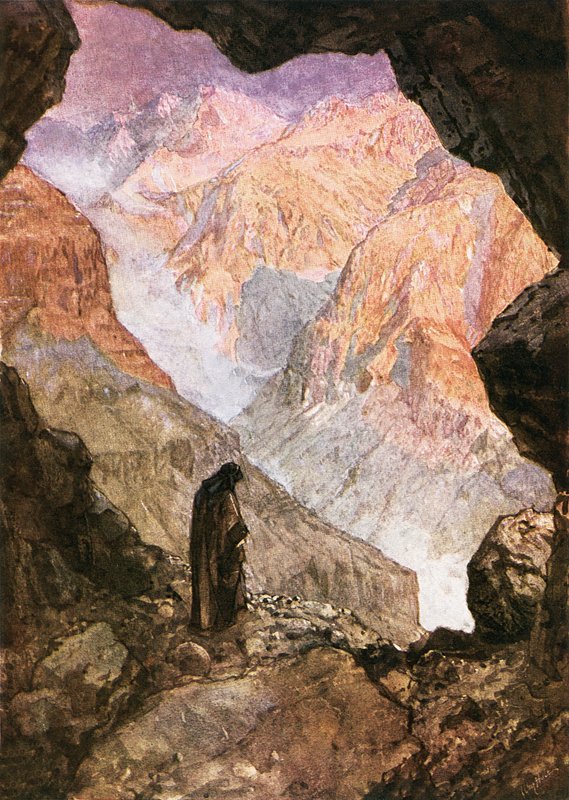 Eliasz na pustyni Horeb autorstwa William Brassey Hole