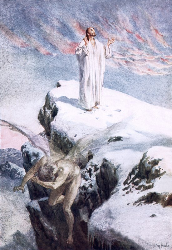 „Idź stąd, Szatanie” autorstwa William Brassey Hole