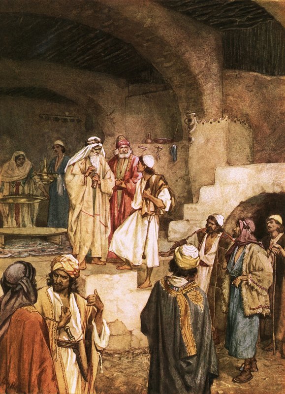 Samuel namaszcza Dawida pośród jego braci autorstwa William Brassey Hole
