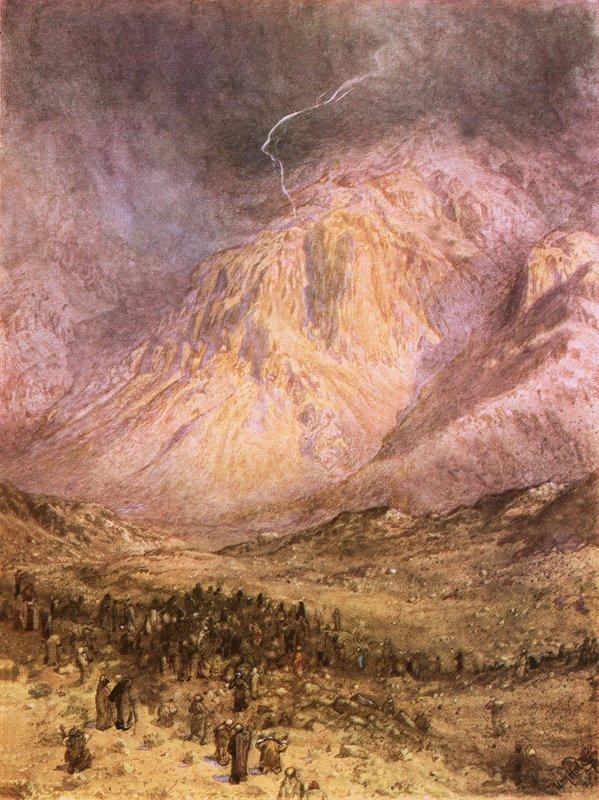 Nadanie praw na Synaju autorstwa William Brassey Hole
