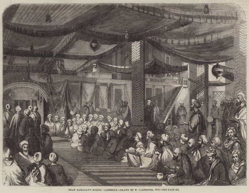 Szach Hamdan Masdżid, Kaszmir autorstwa William Carpenter