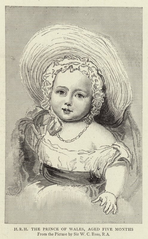H R H Książę Walii, w wieku pięciu miesięcy (ryba) autorstwa William Charles (after) Ross