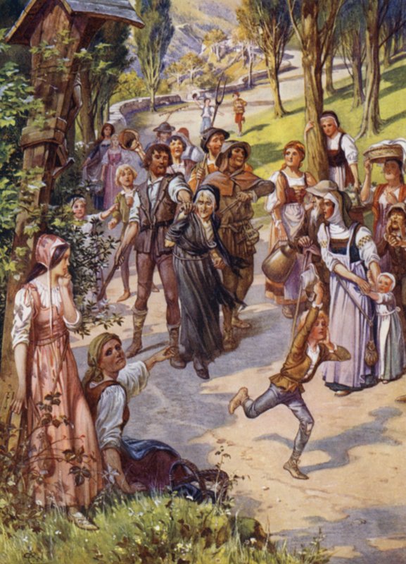 Ilustracja do Child of the Air MH Spielmann (kolor lito) autorstwa William Charles John Pitcher