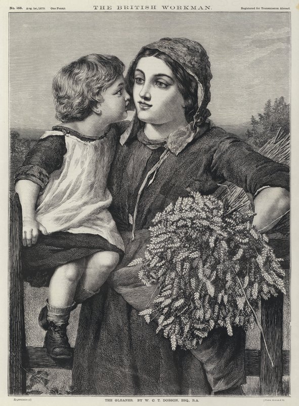 Gleaner (grawerowanie) autorstwa William Charles Thomas (after) Dobson