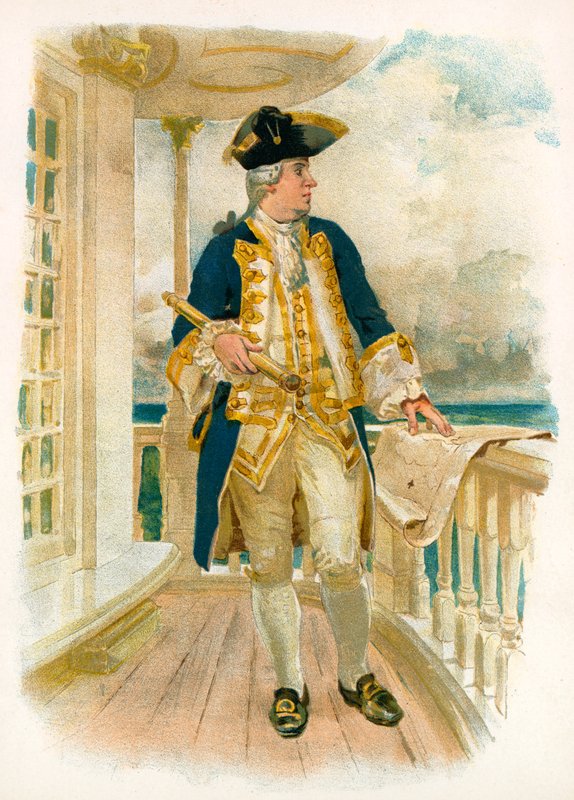 Admirał, XVIII wiek autorstwa William Christian Symons