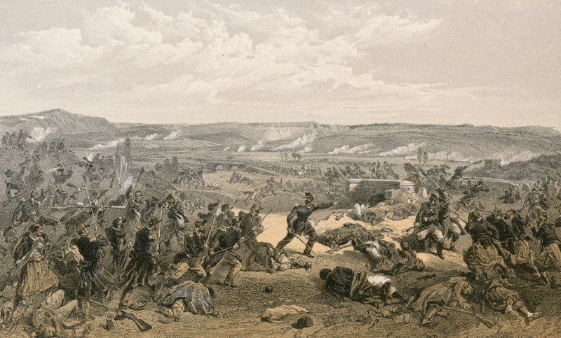 Bitwa pod Czerną, 16 sierpnia 1855 autorstwa William Crimea Simpson