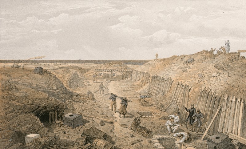 Rów Bastion du Mat autorstwa William Crimea Simpson