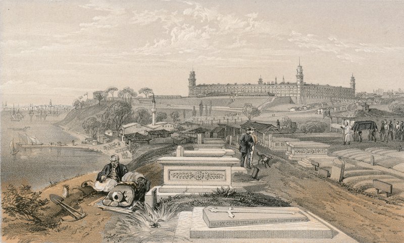 Szpital i cmentarz w Scutari autorstwa William Crimea Simpson