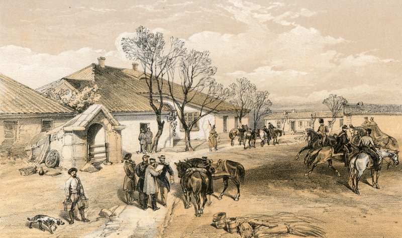 Kwatera główna Lorda Raglana w Khutor-Karagatch autorstwa William Crimea Simpson