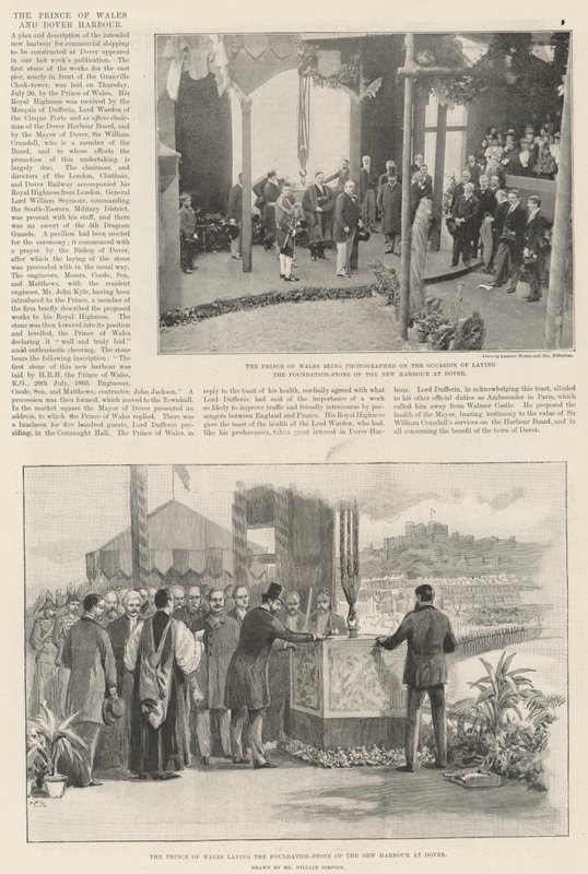 Książę Walii i port w Dover autorstwa William Crimea Simpson