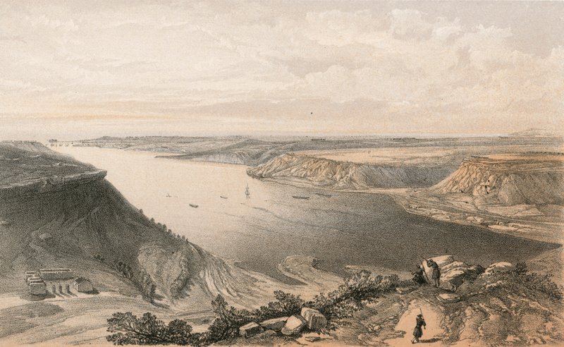 Północna strona portu Sewastopola od szczytu portu, 22 czerwca 1855 autorstwa William Crimea Simpson