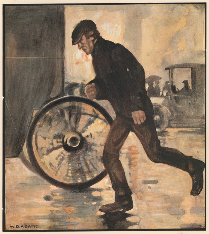 Cab Runner, „Zmęczone mile” (kolor lito) autorstwa William Dacres Adams