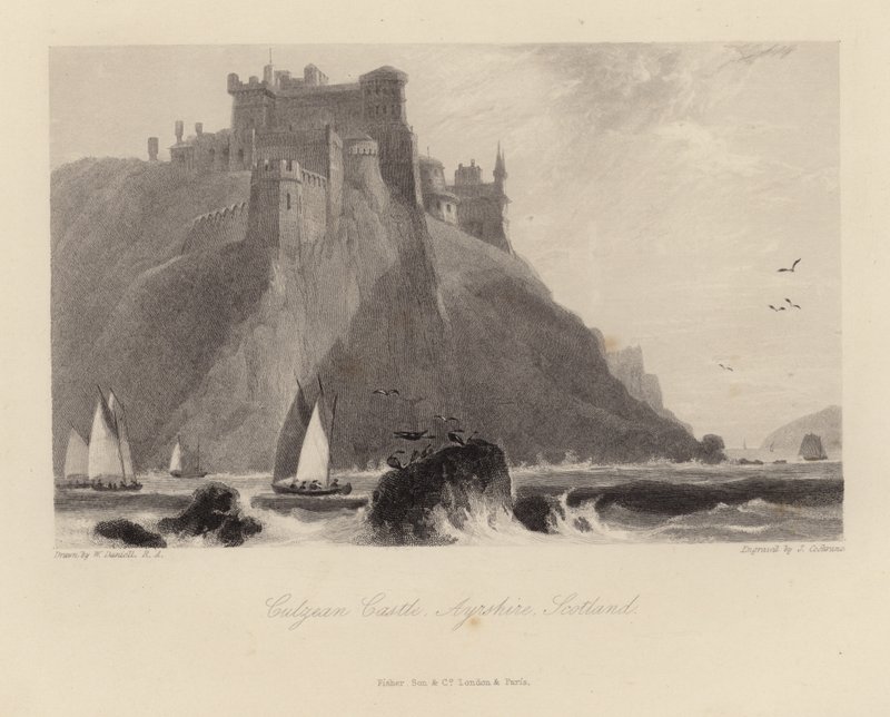 Zamek Culzean w Ayrshire w Szkocji autorstwa William Daniell