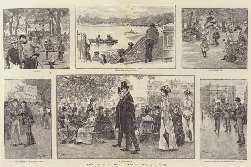 Płuca Londynu, Hyde Park autorstwa William Douglas Almond