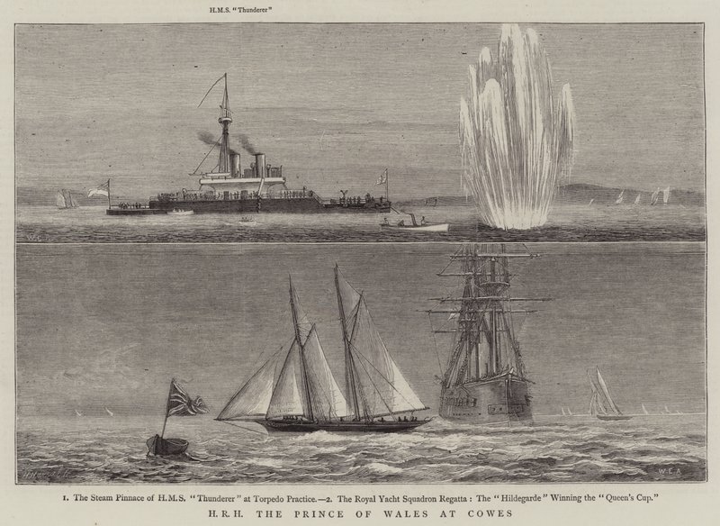 JKW Książę Walii w Cowes autorstwa William Edward Atkins