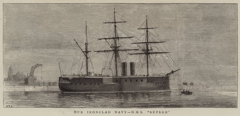 Nasza pancerna marynarka wojenna, HMS Superb autorstwa William Edward Atkins