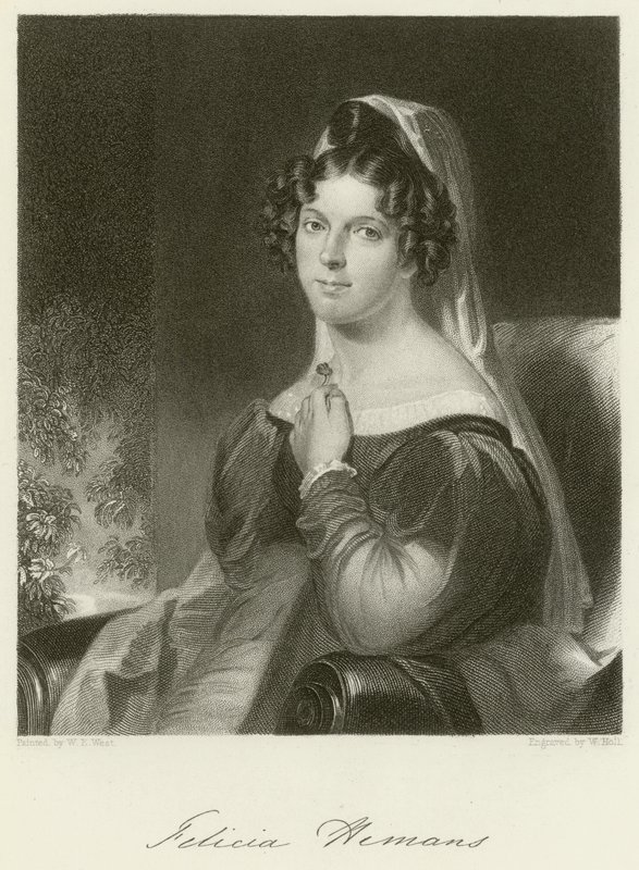 Felicia Hemans autorstwa William Edward West