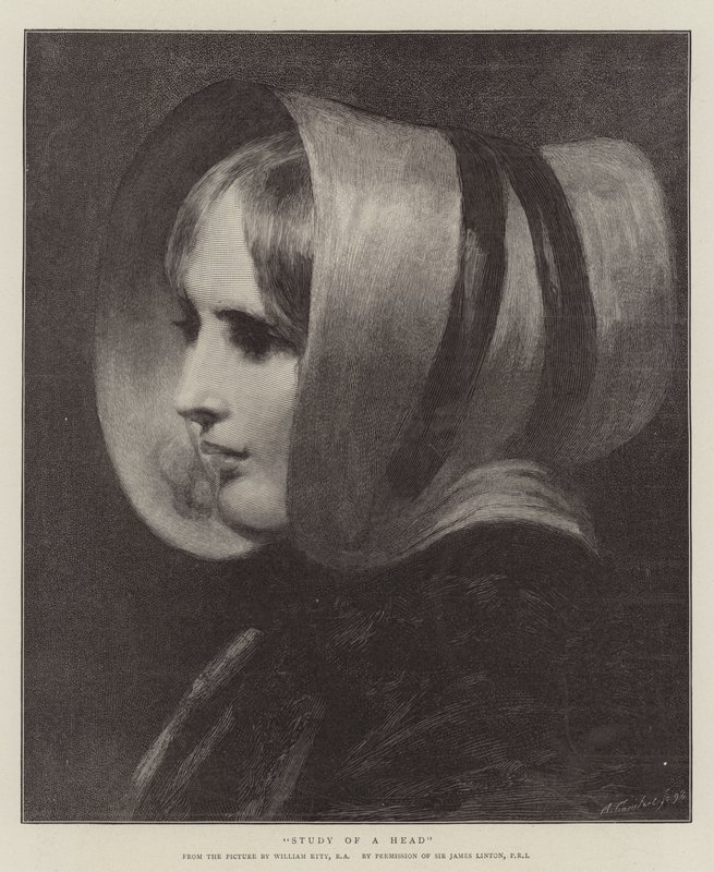 Studium głowy autorstwa William Etty