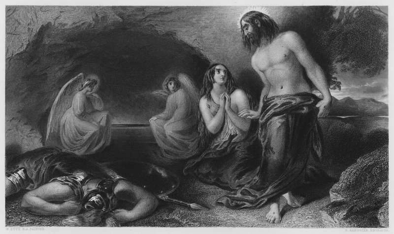 Grób, ze zdjęcia w Galerii Vernon (rycina) autorstwa William Etty