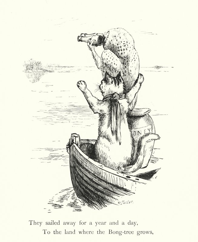 Sowa i kotka (grawerunek) autorstwa William Foster