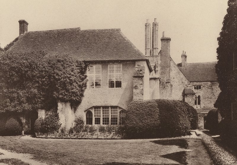 Zamek Amberley, West Sussex (zdjęcie czarno-białe) autorstwa William Galsworthy Davie