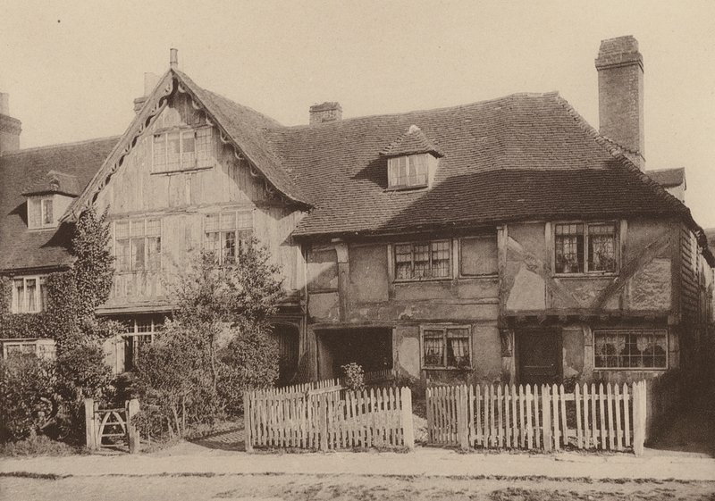 W Cranbrook, Kent (zdjęcie czarno-białe) autorstwa William Galsworthy Davie