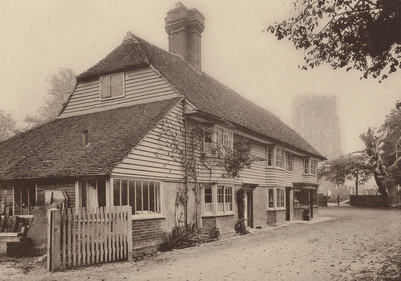 W Hawkhurst, Kent (zdjęcie czarno-białe) autorstwa William Galsworthy Davie