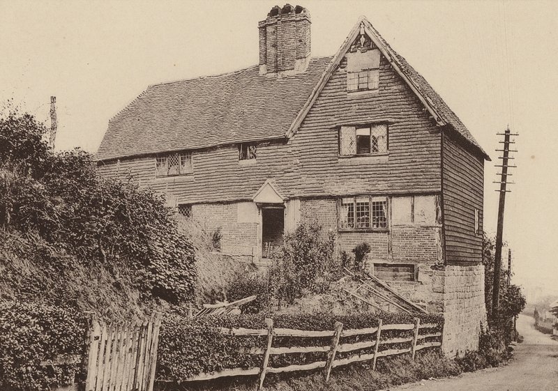 W Mayfield, Sussex (zdjęcie czarno-białe) autorstwa William Galsworthy Davie