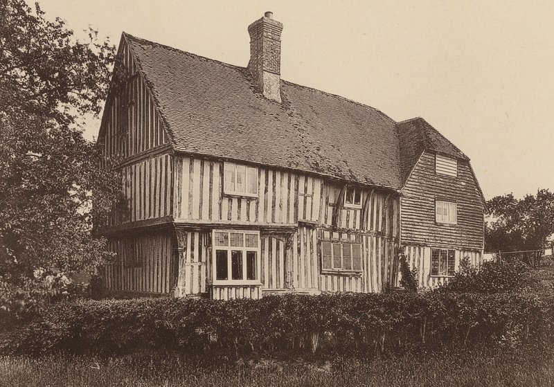W Strawberry Hole, Northiam, Sussex (zdjęcie czarno-białe) autorstwa William Galsworthy Davie