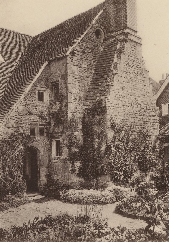 W Tillington, niedaleko Petworth, West Sussex (zdjęcie czarno-białe) autorstwa William Galsworthy Davie