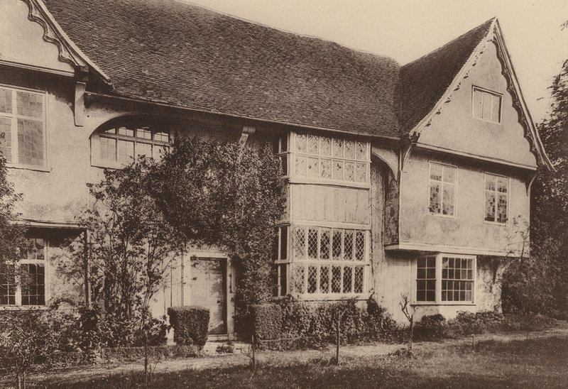Dom w Willesley Green, niedaleko Cranbrook, Kent (zdjęcie czarno-białe) autorstwa William Galsworthy Davie