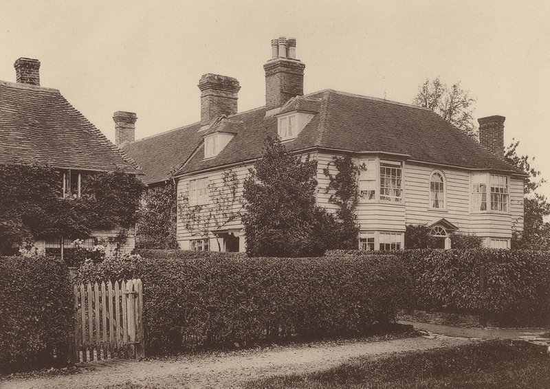 Market Cross House, Hawkhurst, Kent (zdjęcie czarno-białe) autorstwa William Galsworthy Davie