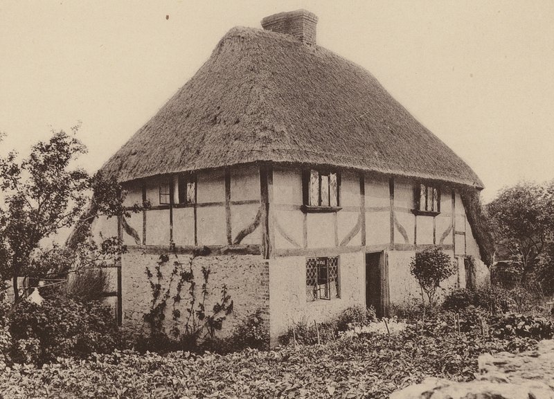 Rose Cottage, Pulborough, West Sussex (zdjęcie czarno-białe) autorstwa William Galsworthy Davie