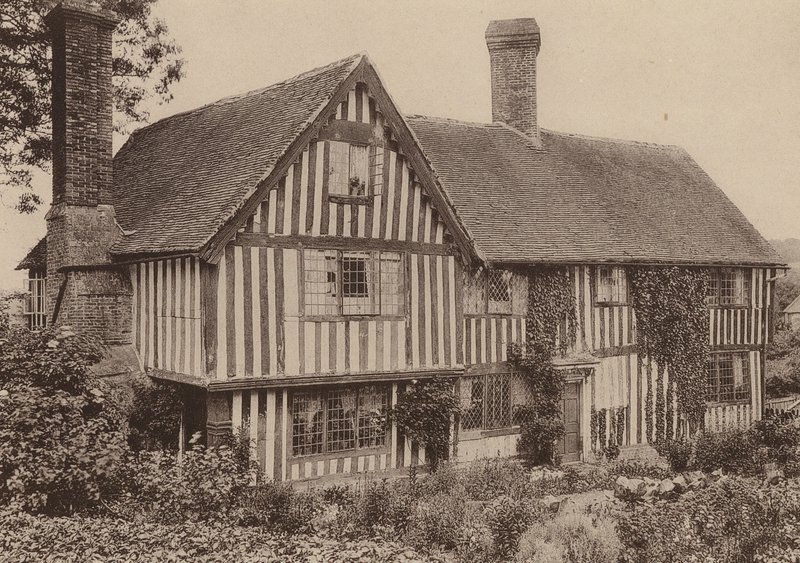 Strean Farm, Sedlescombe, Sussex (zdjęcie czarno-białe) autorstwa William Galsworthy Davie