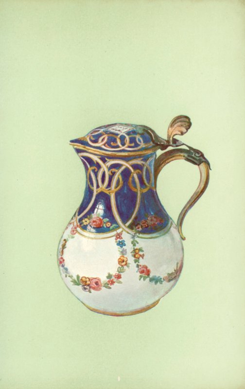 Dzbanek, Sevres, błękit królewski (kolor lito) autorstwa William Gibb