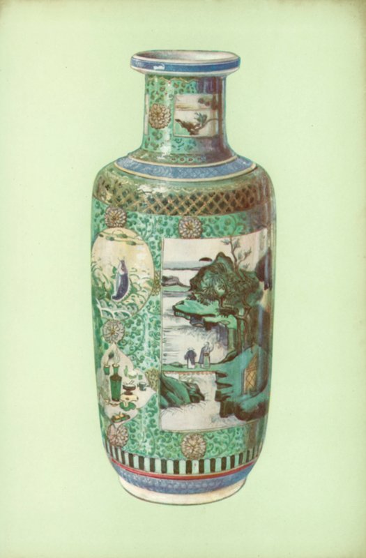 Wazon, famille verte, chiński, okres K
