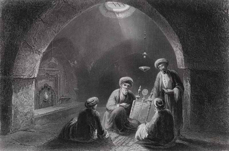Księga Prawa (rycina) autorstwa William H. Bartlett