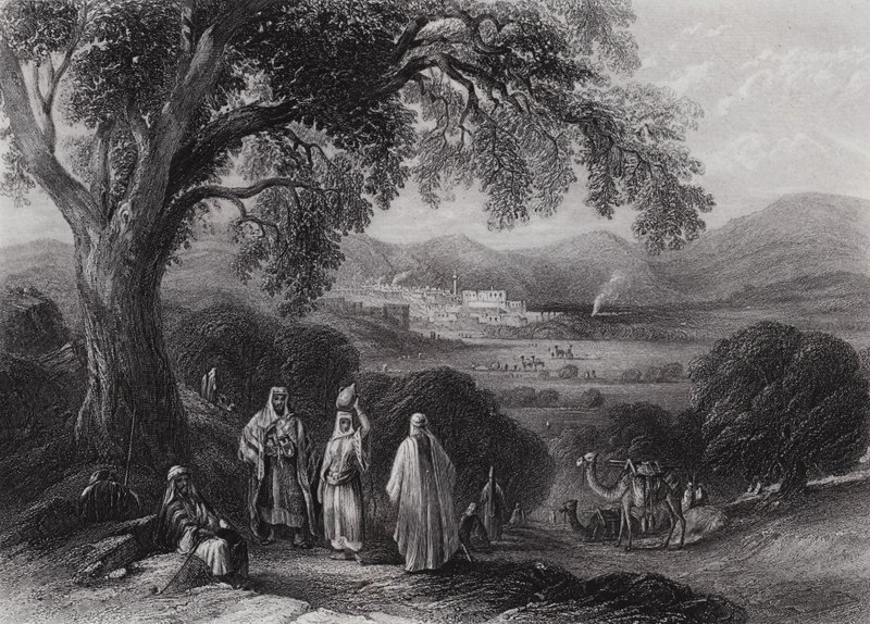 Vale of Nazaret (rycina) autorstwa William H. Bartlett