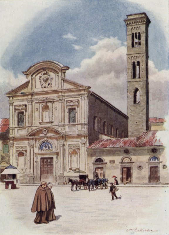 Wszystkich Świętych, Florencja (kolor lito) autorstwa William H. Parkinson
