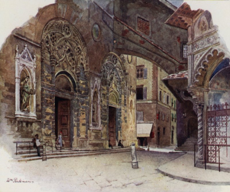 Lub San Michele, Florencja (kolor lito) autorstwa William H. Parkinson