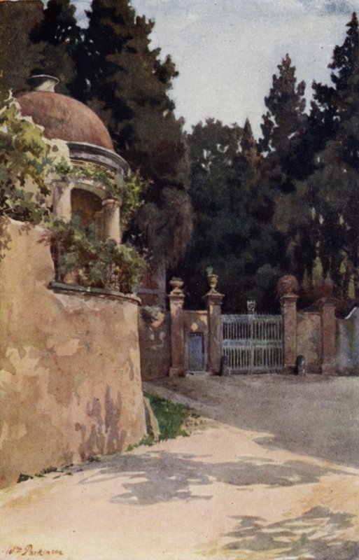 Boboli, Florencja (kolor lito) autorstwa William H. Parkinson