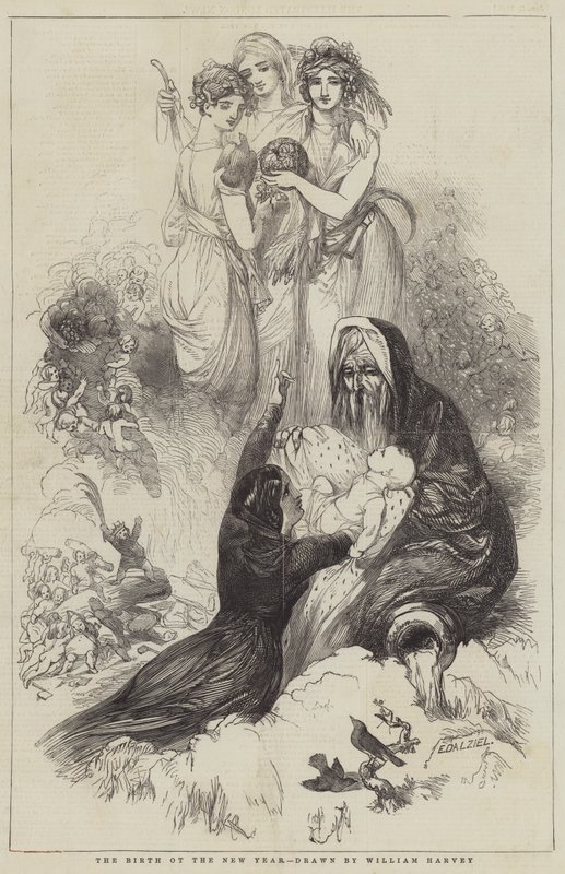 Narodziny Nowego Roku autorstwa William Harvey