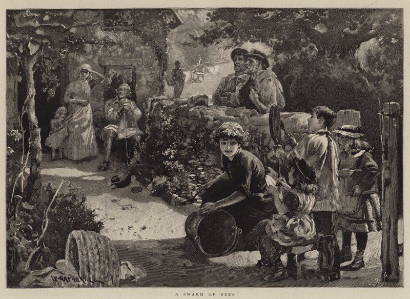 Rój pszczół autorstwa William Hatherell