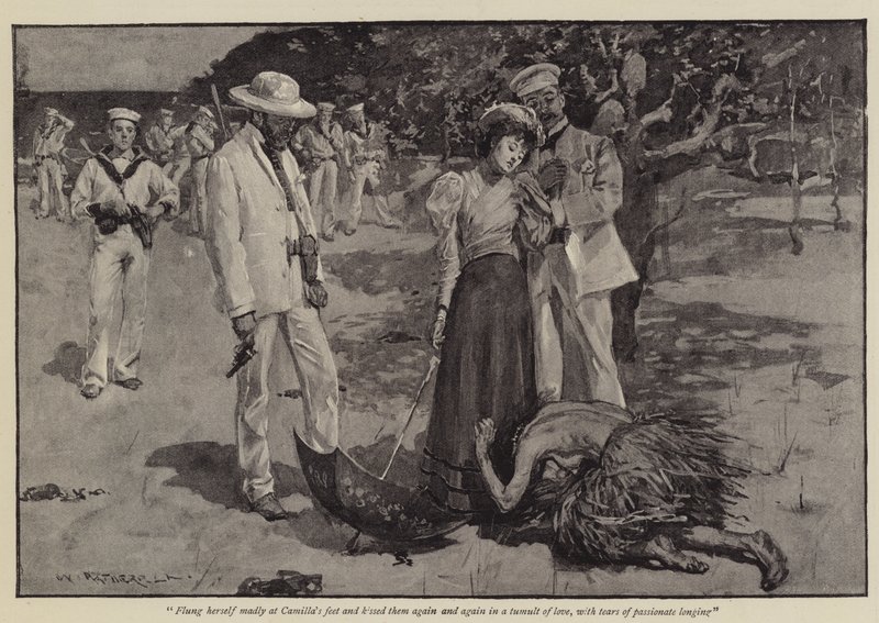 Ilustracja do Triumfu cywilizacji, Grant Allen autorstwa William Hatherell